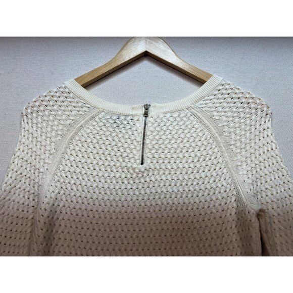 American Eagle Outfitters Women Sweater Small White Open Knit Long Sleeve Casual - Picture 10 of 12